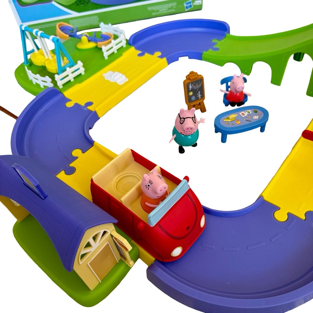Peppa Pig All Around Peppa's Town Track Set Multicolor Motorized Kids Toy - Picture 2 of 8
